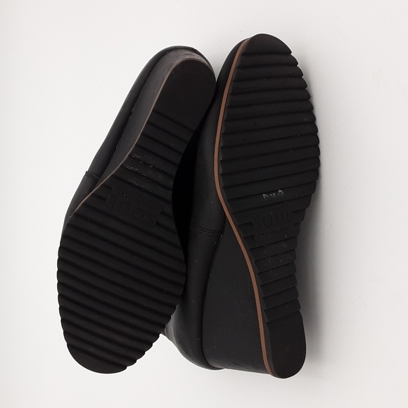 Naturalizer Soul Black Wedge Ankle Boots Wedge Casual 8M Casual Office Y2k 8M - Picture 10 of 14